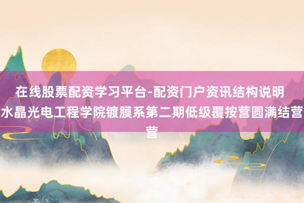 在线股票配资学习平台-配资门户资讯结构说明 水晶光电工程学院镀膜系第二期低级覆按营圆满结营