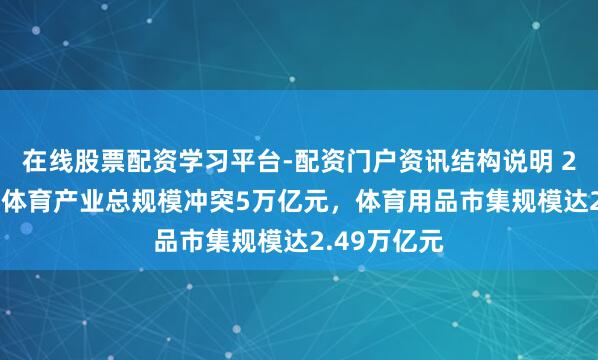 在线股票配资学习平台-配资门户资讯结构说明 2025年我国体育产业总规模冲突5万亿元，体育用品市集规模达2.49万亿元